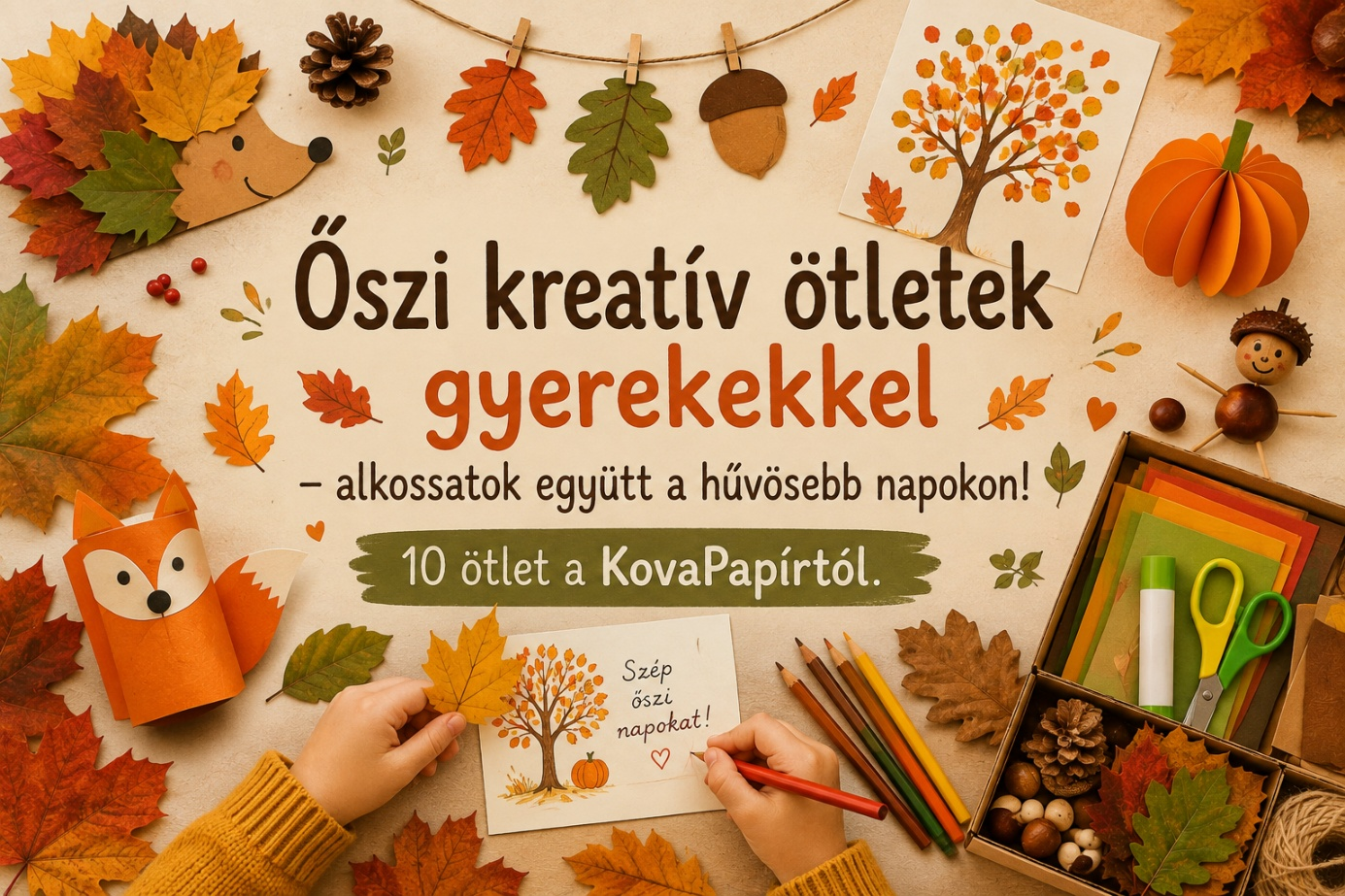 Autumn creative ideas with children – create together on cooler days!