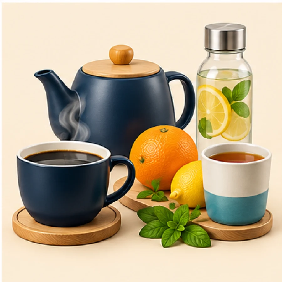 Kávé, tea, üdítők, italok, egészségmegőrzés Image